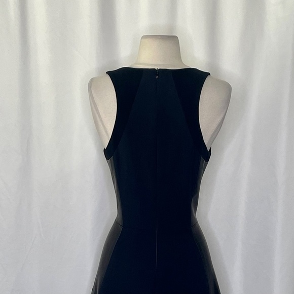 RAG & BONE Leather Montrose Fit N’ Flare Little Black Dress Panel Mini Size 6 - Picture 11 of 16
